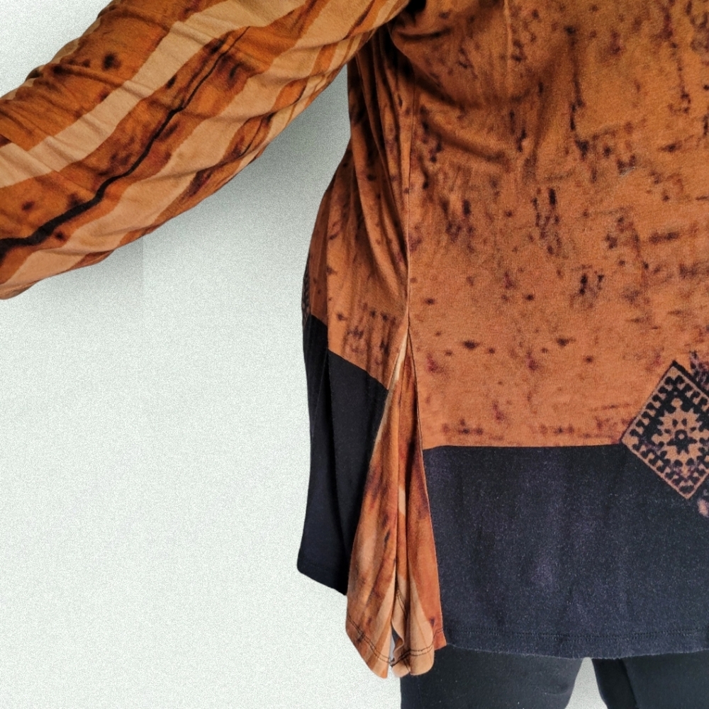 Boho Top / Tunic Beautiful Pattern, Soft & Comfy - image 2